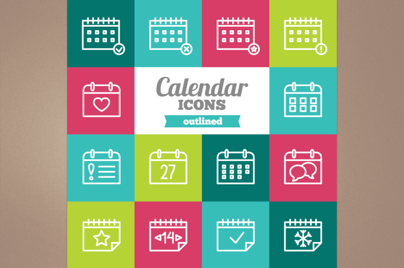 outlined-calendar-icons