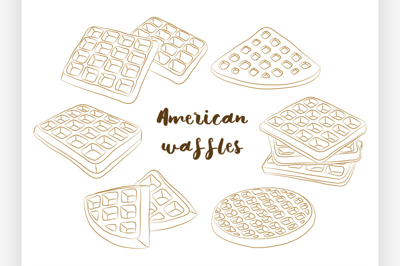 vector-illustration-of-various-american-waffles