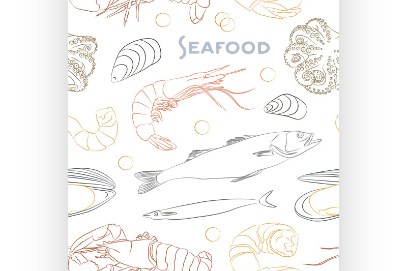 vector-seafood-set-pattern