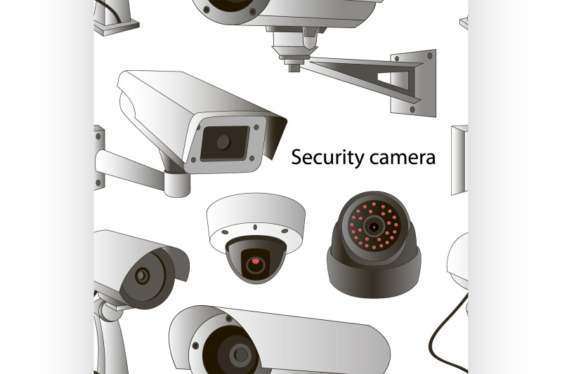 vector-set-of-security-camera-pattern