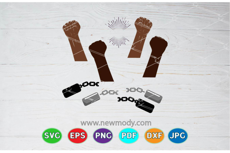 juneteenth-celebrate-freedom-svg-broken-handcuffs-svg-stop-racism