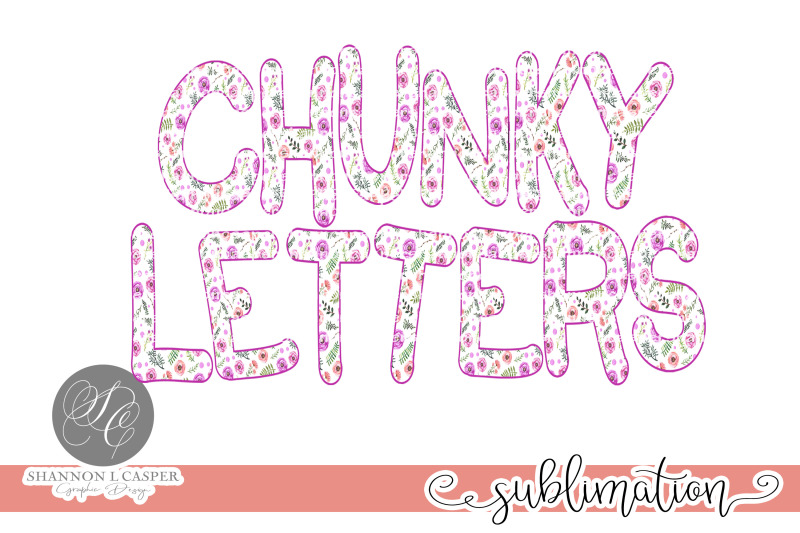 purple-chunky-floral-png-font