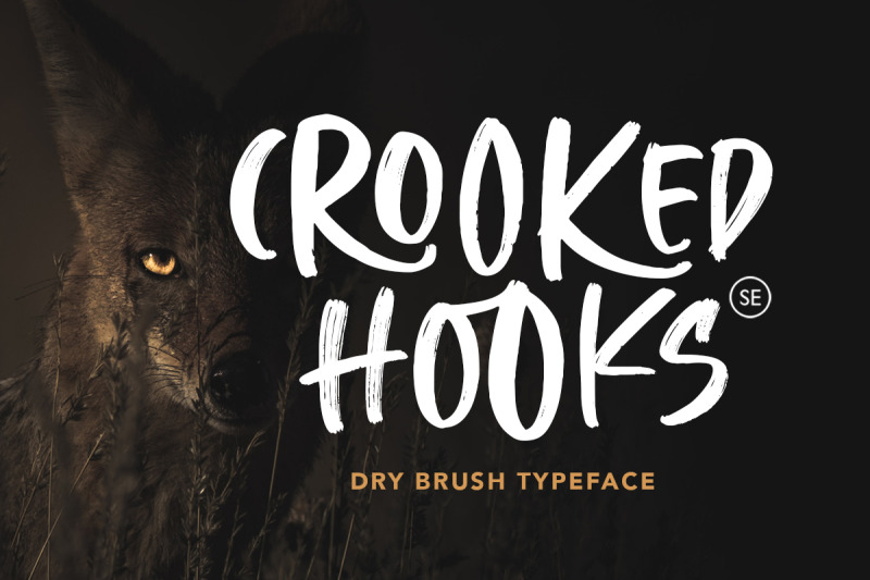 crooked-hooks-dry-brush-font