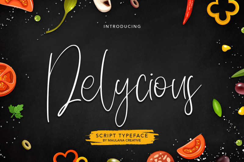delycious-script-restaurant-typeface