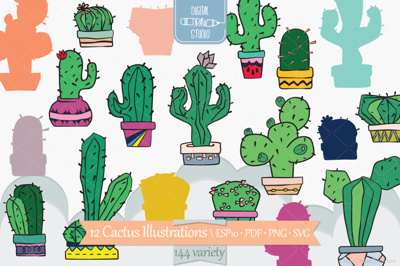 colored-cactus-in-flower-pots-succulent-tropical-house-plants