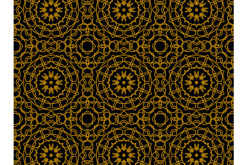 pattern-gold-luxury-star-in-ciecle