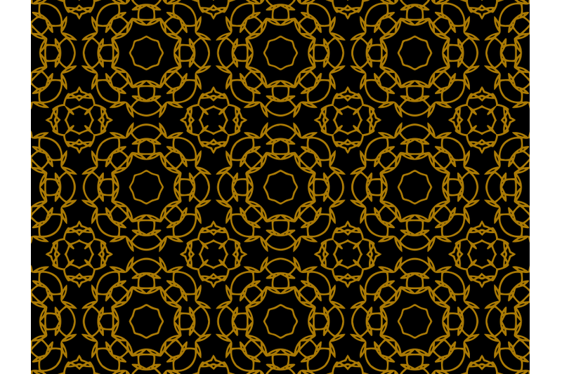 pattern-gold-ornament-octagonal