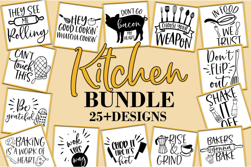 Download Funny Kitchen Bundle SVG By Freeling Design House ...