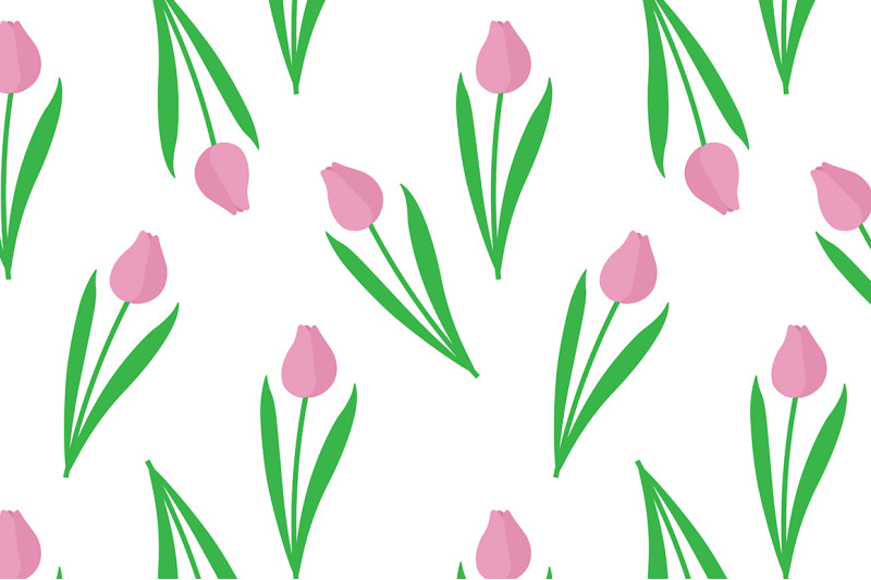 set-of-tulips-vector-illustration