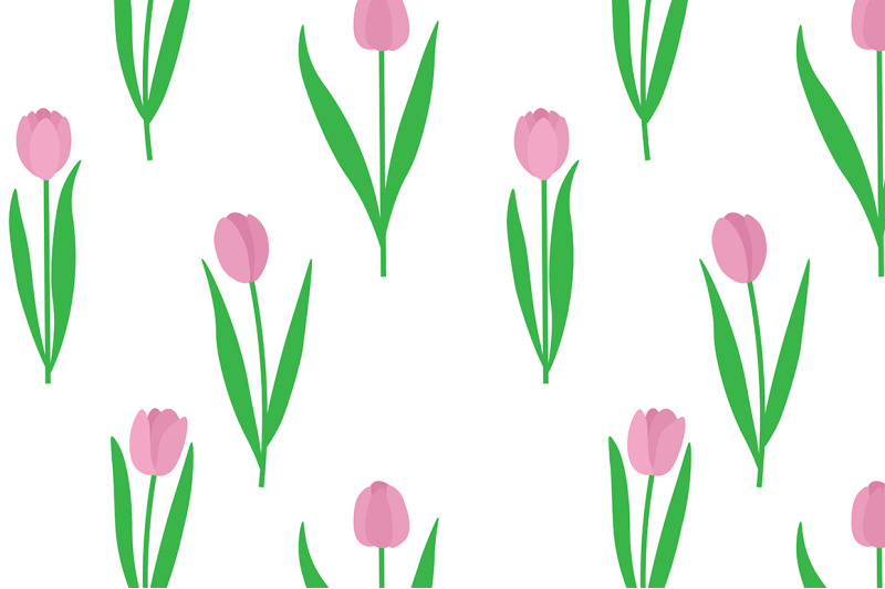 set-of-tulips-vector-illustration