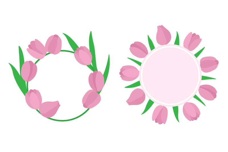 set-of-tulips-vector-illustration