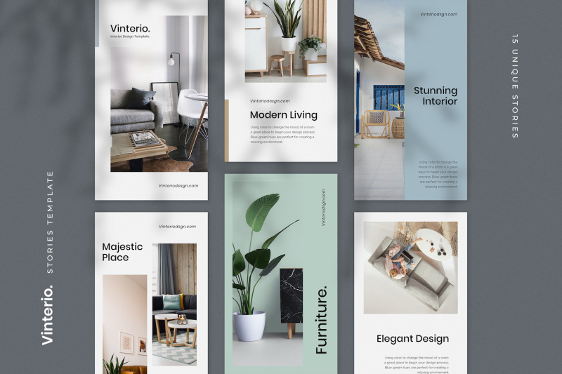 Vinterio - Interior Instagram Stories Template By StringLabs ...