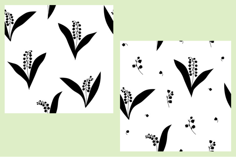 set-lilies-of-the-valley-flowers-vector-illustration