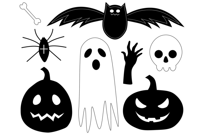 set-halloween-vector-illustration