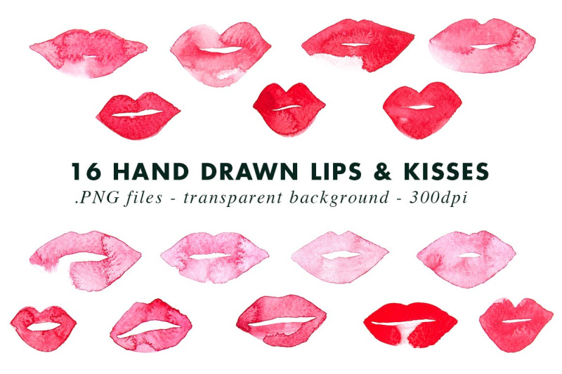 watercolor-lips-amp-kisses