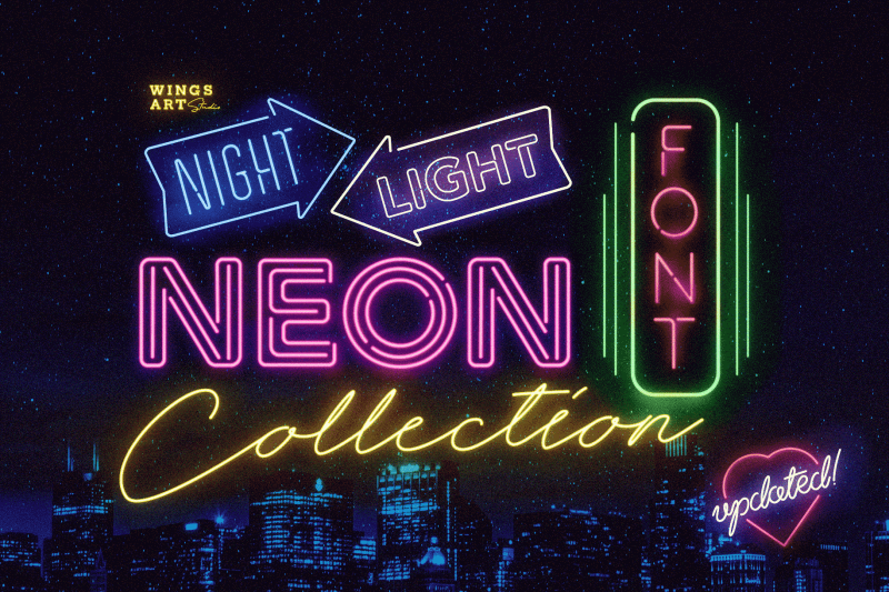 the-neon-font-collection-script-and-sans-serif
