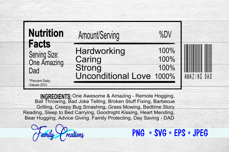 one-amazing-dad-nutrition-label