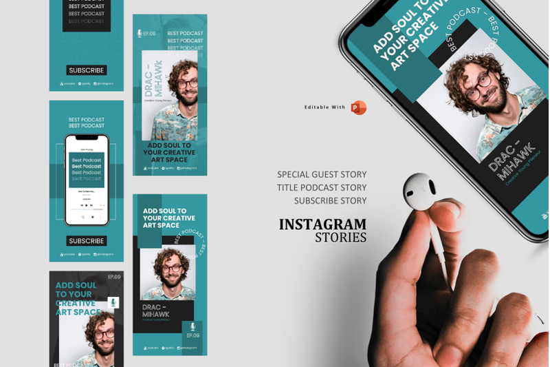 podcast-instagram-stories-and-post-template-creative-young-preneur-p