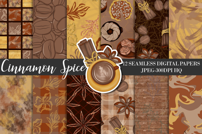 cinnamon-spice-digital-papers-autumn-background-fall-scrapbook-paper