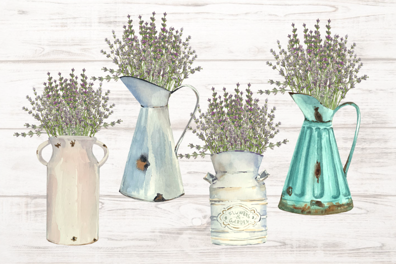 vintage-lavender-clip-art-set