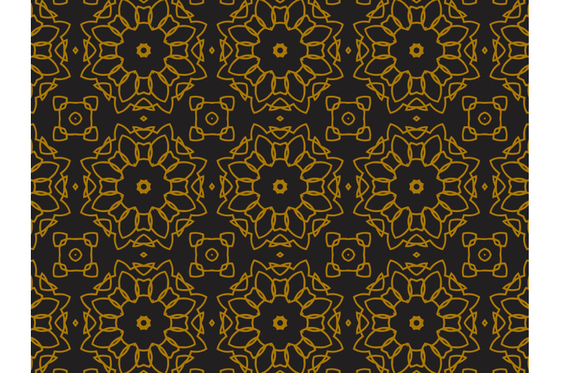 pattern-gold-ornament-rose-flowers