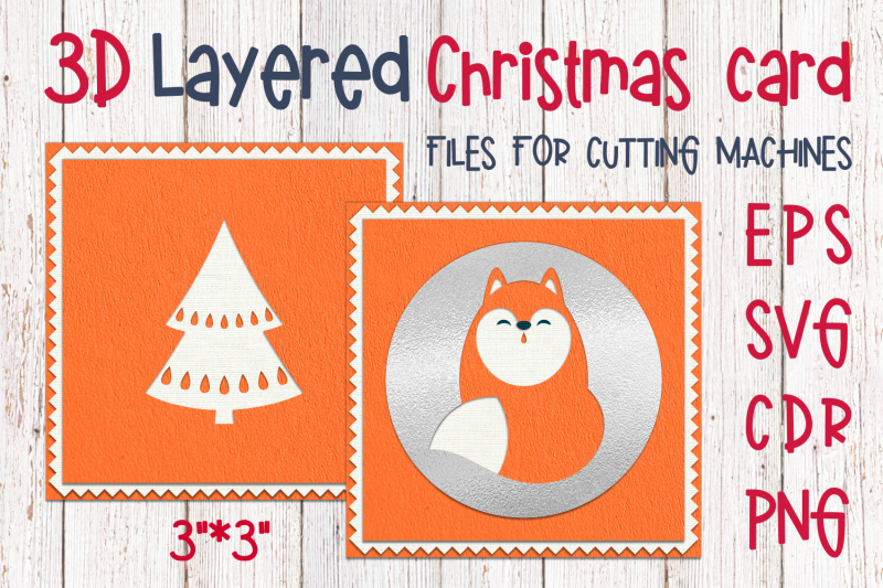 3d-layered-christmas-card-with-fox