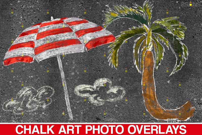 sidewalk-chalk-art-overlay-summer-backdrop-and-beach-chalk