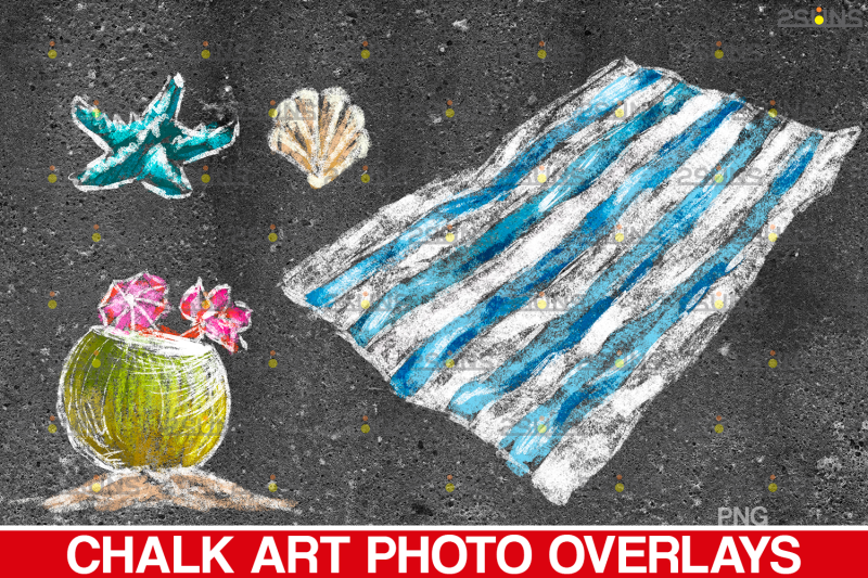 sidewalk-chalk-art-overlay-summer-backdrop-and-beach-chalk