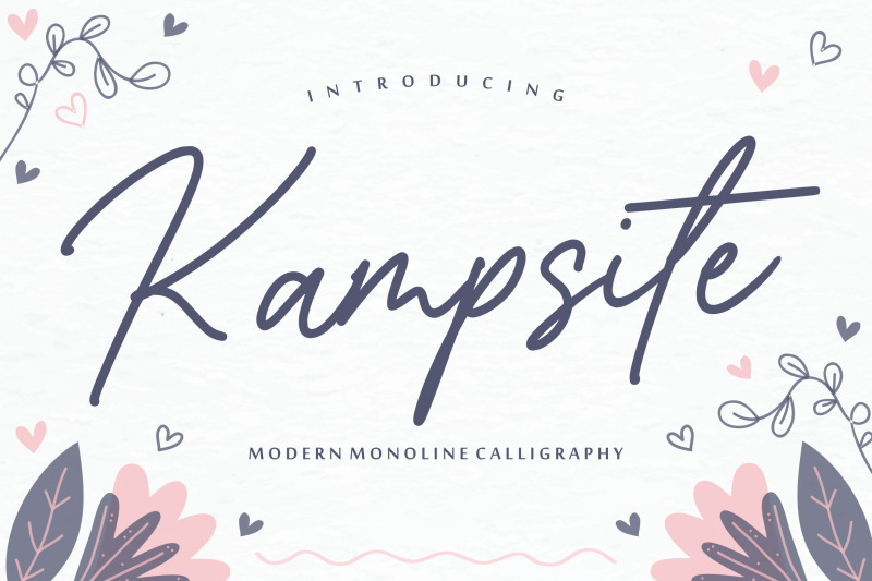 kampsite-modern-monoline-calligraphy-font