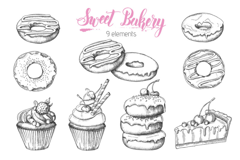 vector-sweet-bakery-set