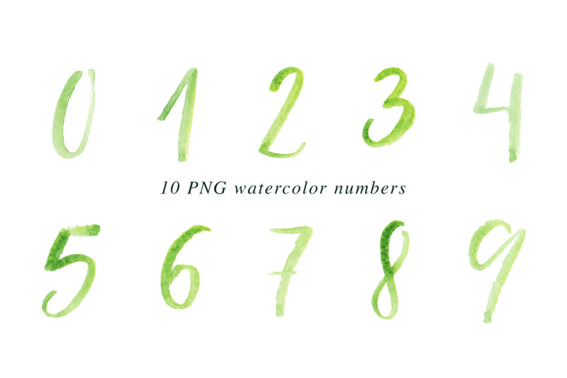 10-watercolor-numbers-png