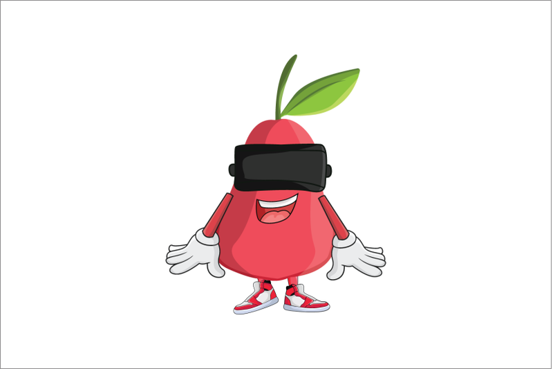 rose-apple-vr-fruit-cartoon-character-design