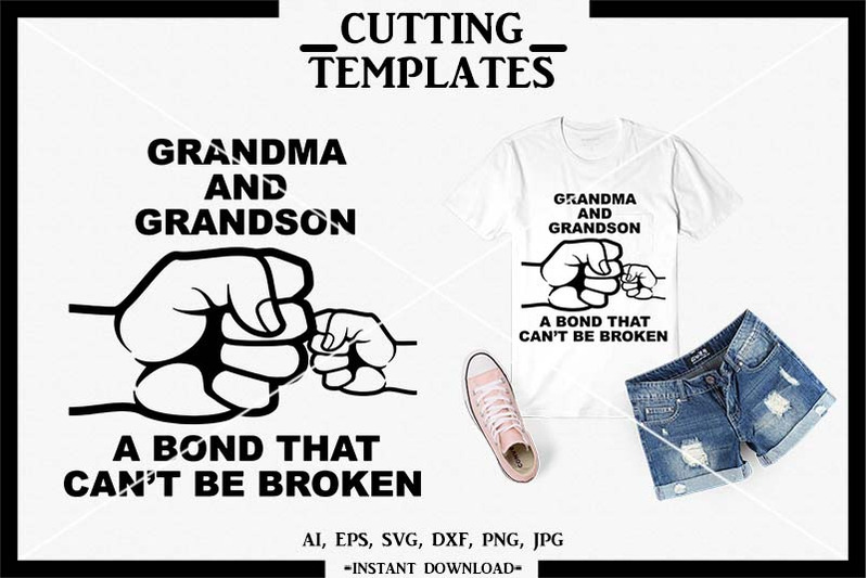 Download Grandma and Grandson SVG, Silhouette, Cricut, Cameo, DXF ...