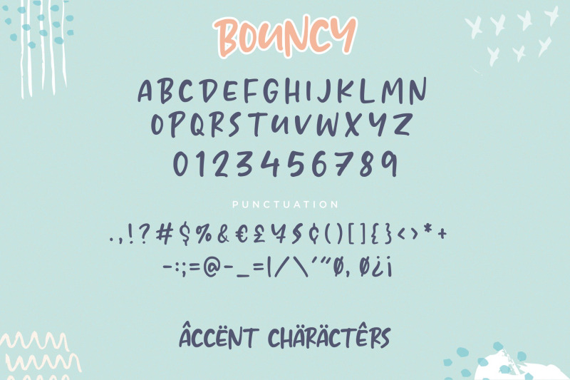 bouncy-lovely-cute-handwritten-font