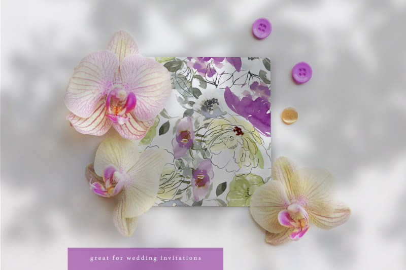 watercolor-lemon-and-purple-floral-clipart-set