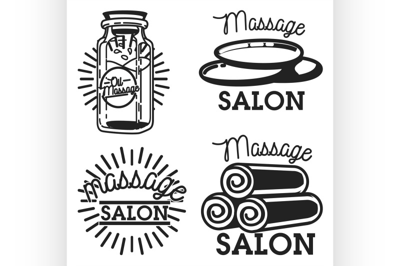 vintage-massage-salon-emblems