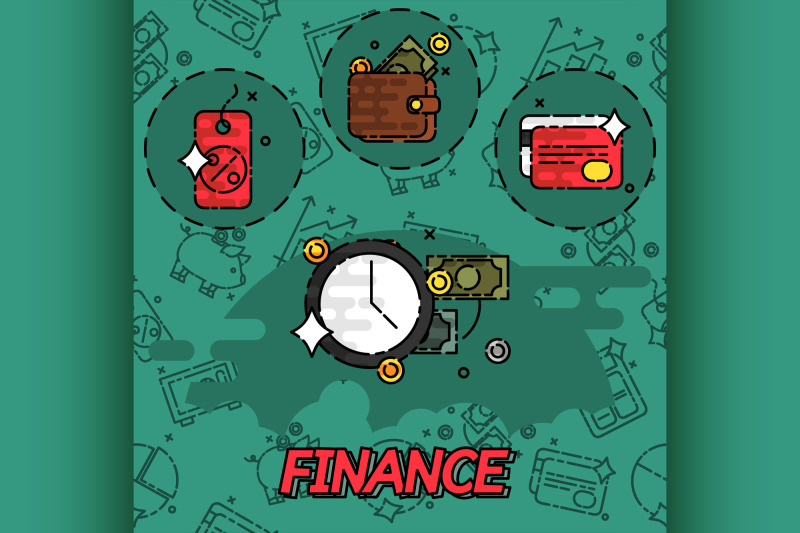 finance-flat-concept-icons