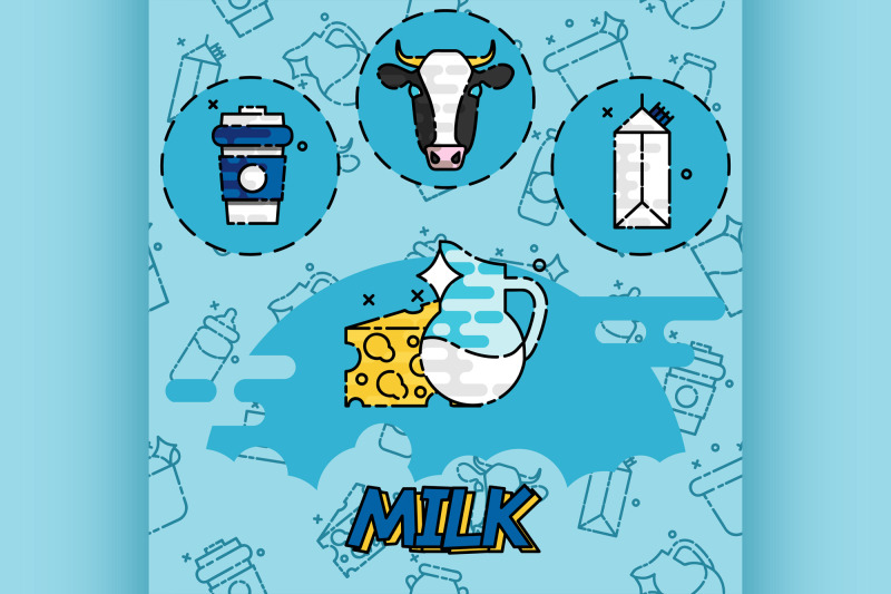 milk-flat-concept-icons