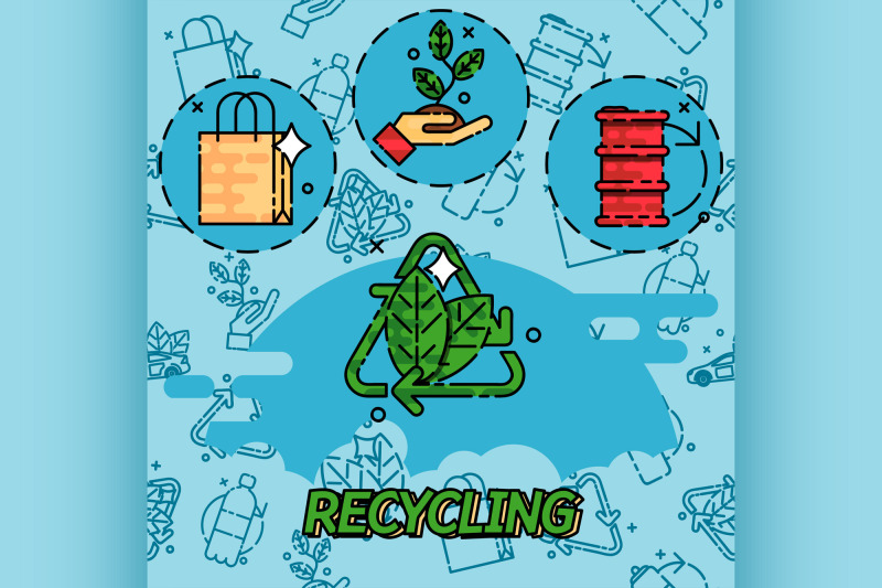 recycling-flat-concept-icons