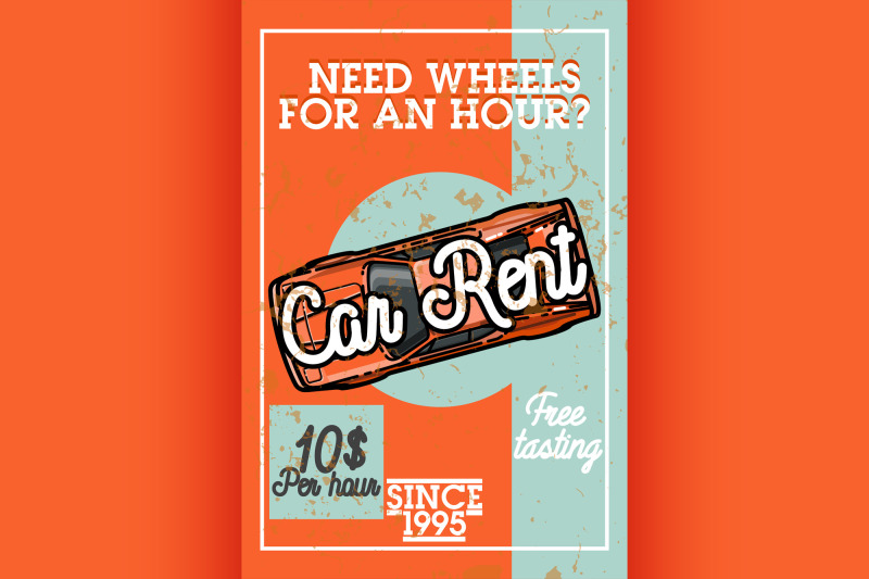 color-vintage-car-rent-banner