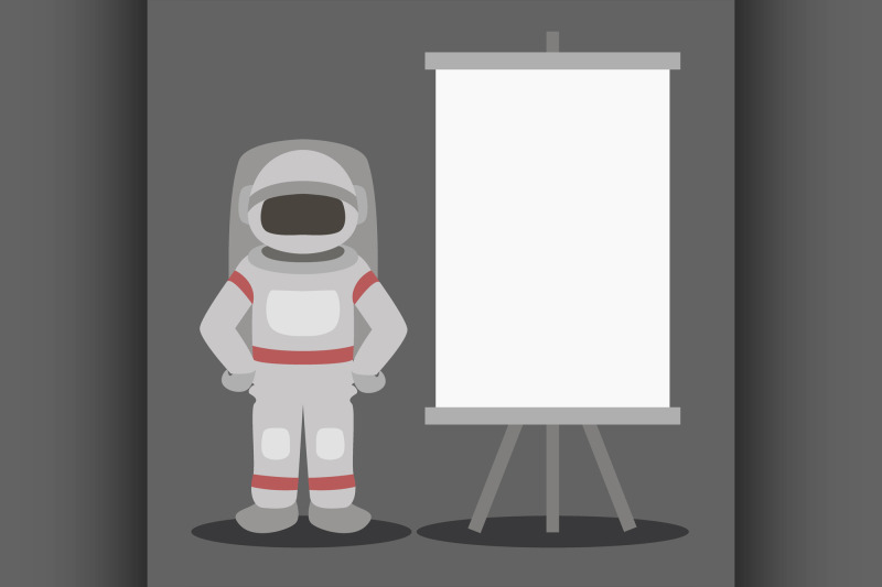 cosmonaut-isolated-vector-illustration