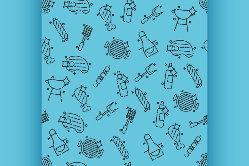 barbecue-and-grill-icon-pattern