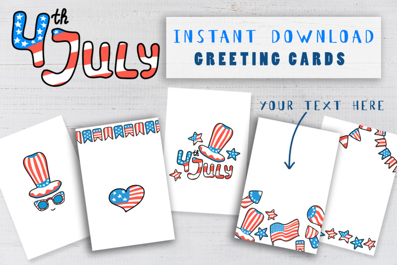 usa-independence-day-postcard-pack-american-flag-greeting-card