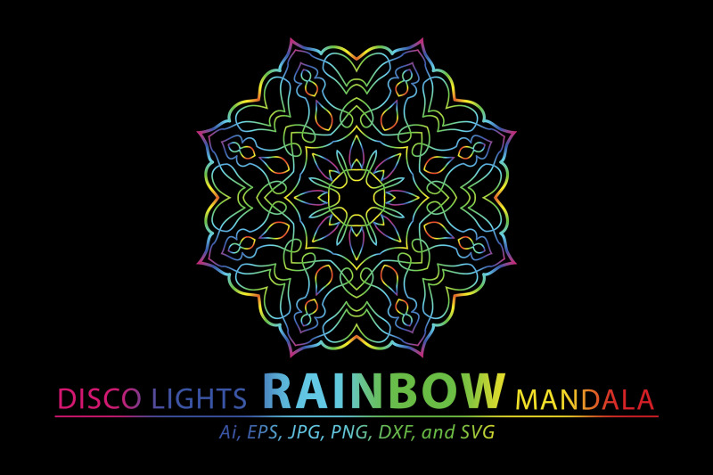 mandala-rainbow-art-vector