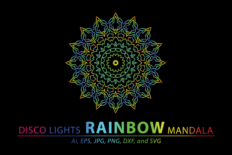 mandala-rainbow-design-illustration