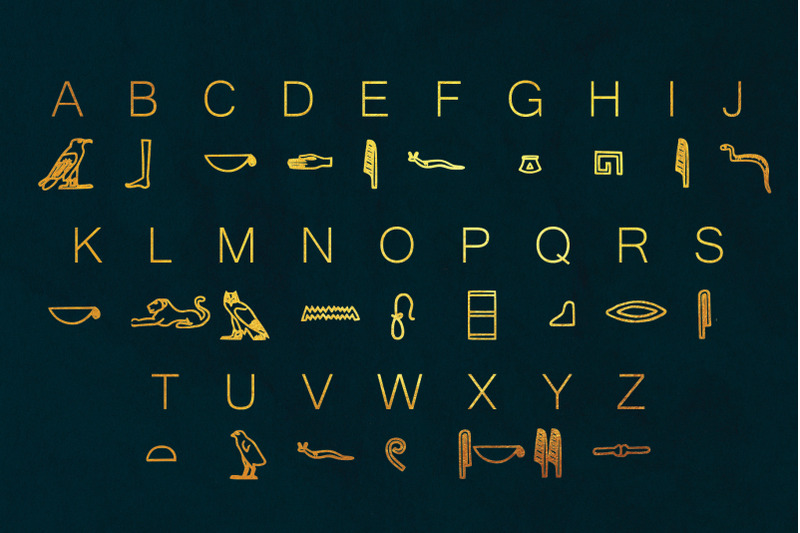 egyptian-hieroglyph-typeface