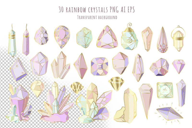 crystals-and-gems-vector-set