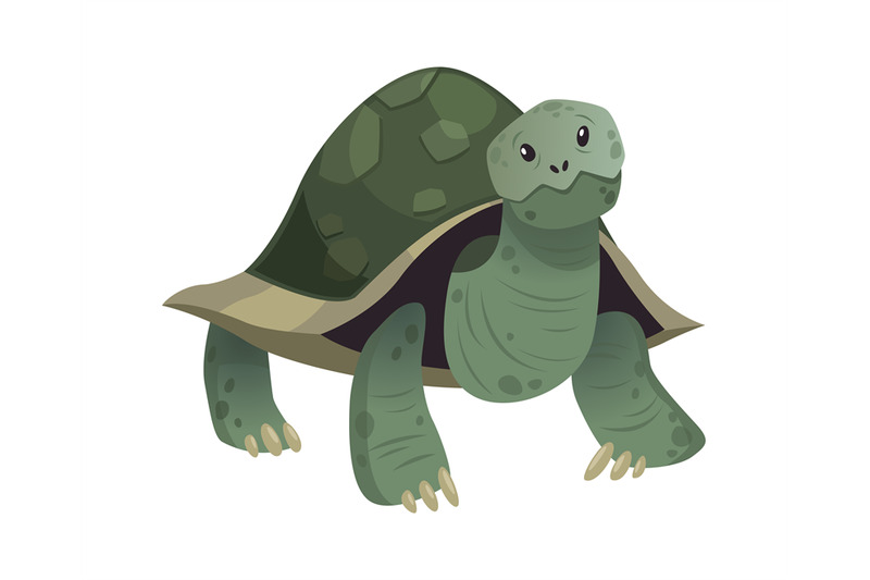 cartoon-cute-turtle-standing-smiling-happy-snorkel-tortoise-vector-i