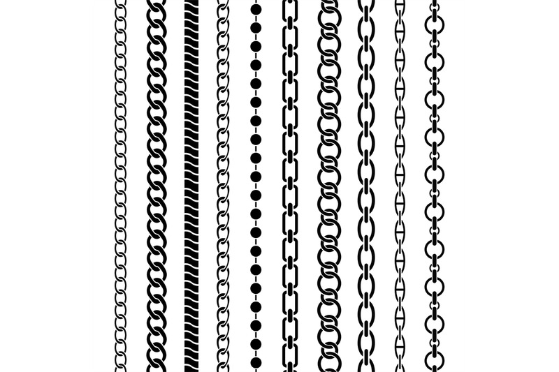 chain-borders-seamless-black-chains-of-different-shapes-metal-links