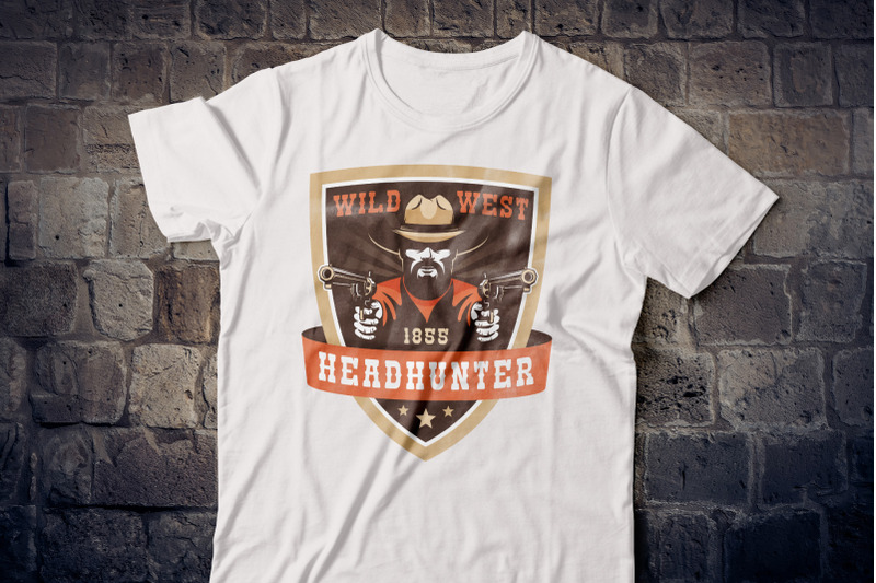 cowboy-western-headhunter-badge